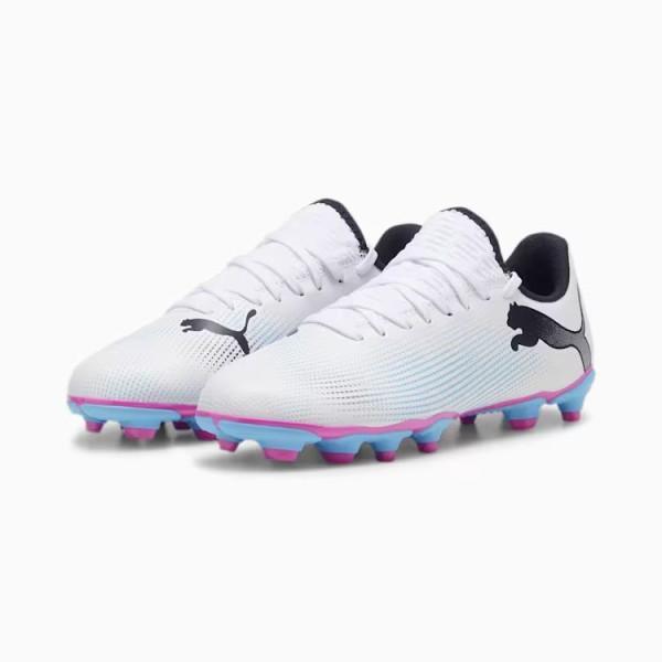 PUMA SCARPE FUTURE 7 PLAY FG/AG JR - WHITE 107734-01