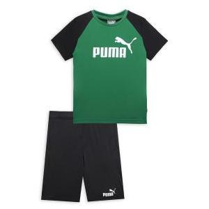 Short polyester set b jr - green