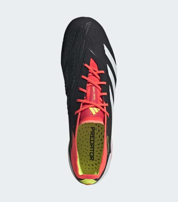 ADIDAS SCARPE CALCIO PREDATOR ELITE L FG NERO BIANCO ROSSO IE1802