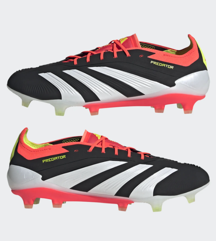 ADIDAS SCARPE CALCIO PREDATOR ELITE L FG NERO BIANCO ROSSO IE1802