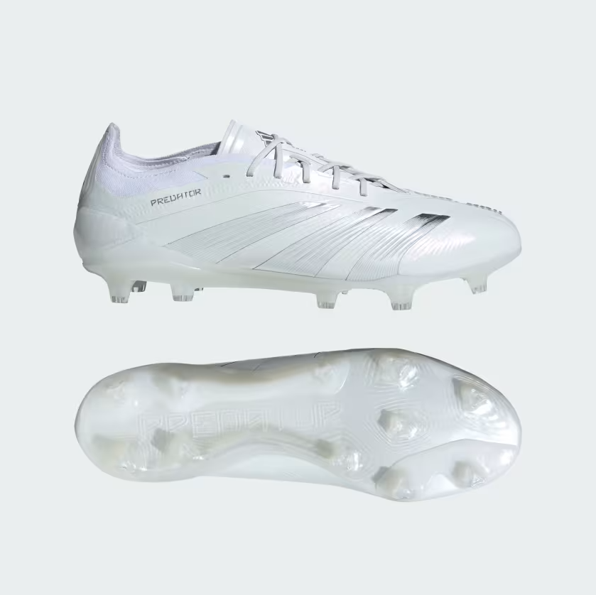 ADIDAS SCARPE CALCIO PREDATOR ELITE L FG BIANCO GRIGIO  IE1803