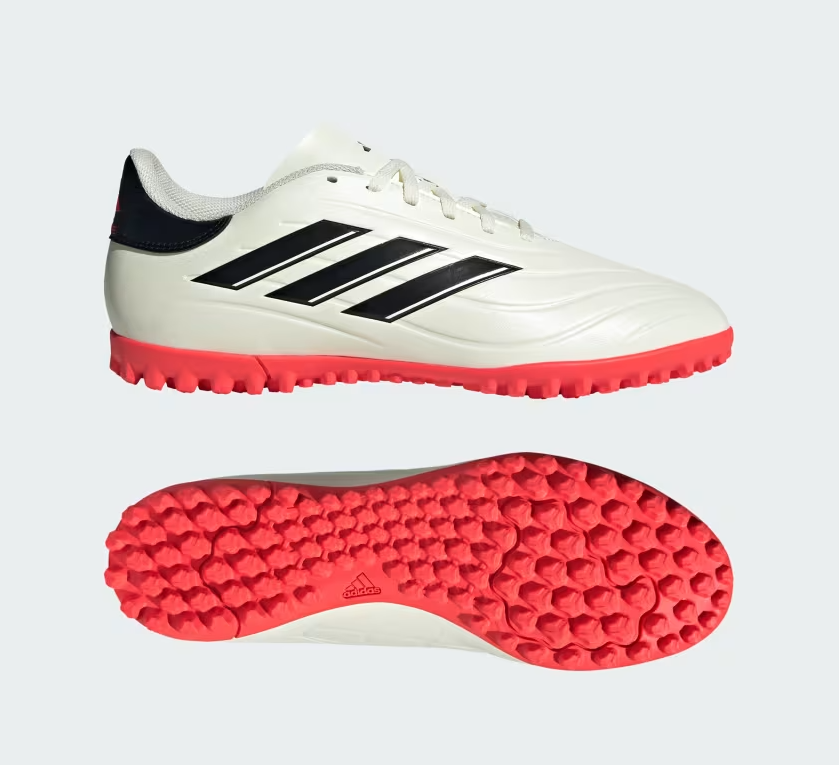 ADIDAS SCARPE CALCIO A 5 COPA PURE 2 CLUB TURF BIANCO AVORIO NERO IE7523