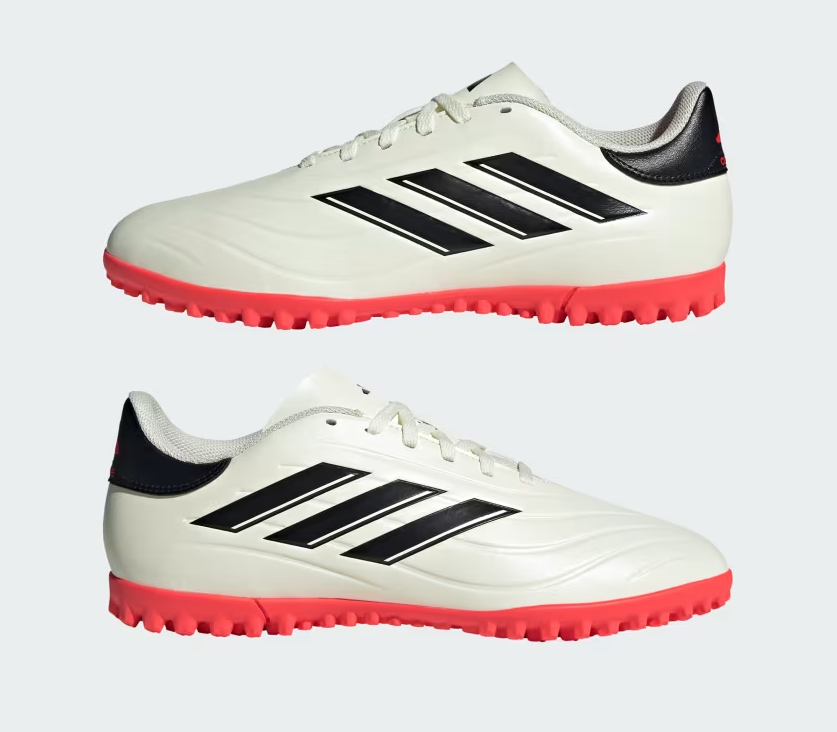 ADIDAS SCARPE CALCIO A 5 COPA PURE 2 CLUB TURF BIANCO AVORIO NERO IE7523