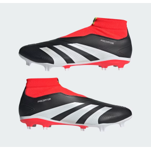 Scarpe calcio predator league ll fg nero bianco rosso