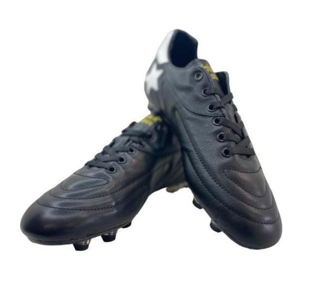 PANTOFOLA D'ORO SCARPA LAZZARINI STARDUST VITELLO SUOLA PU C NERA NERO BIANCO PS2313-02