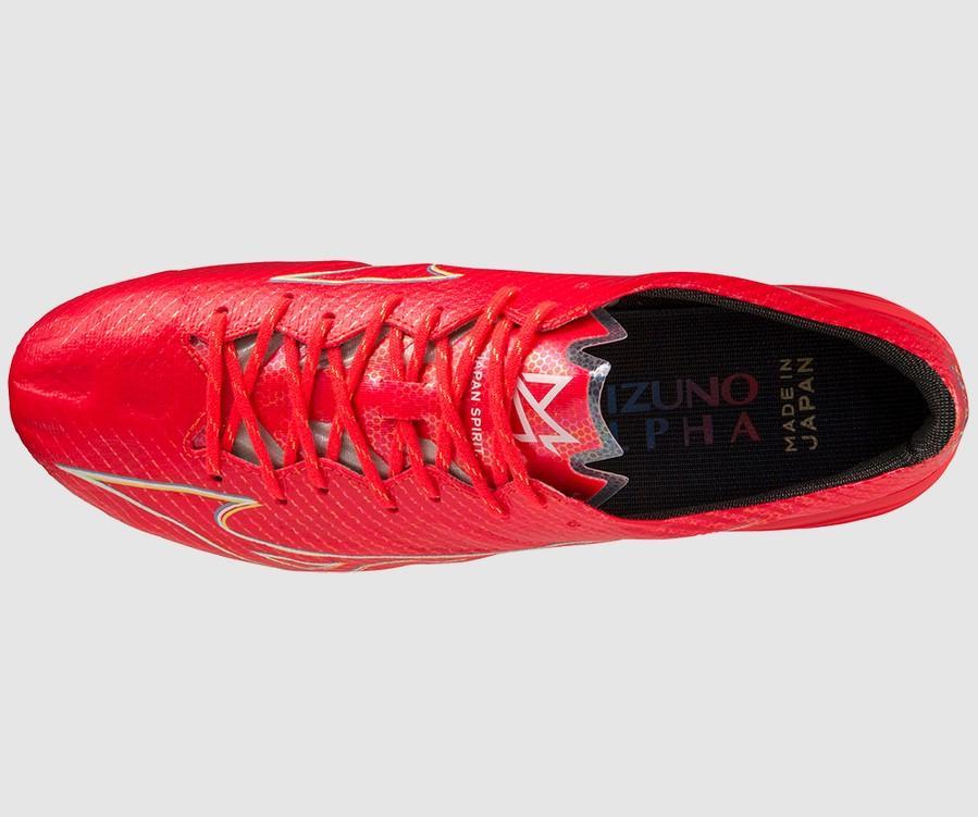 MIZUNO SCARPA CALCIO ALFA JAPAN ROSSO CORALLO BIANCO P1GA2360-64