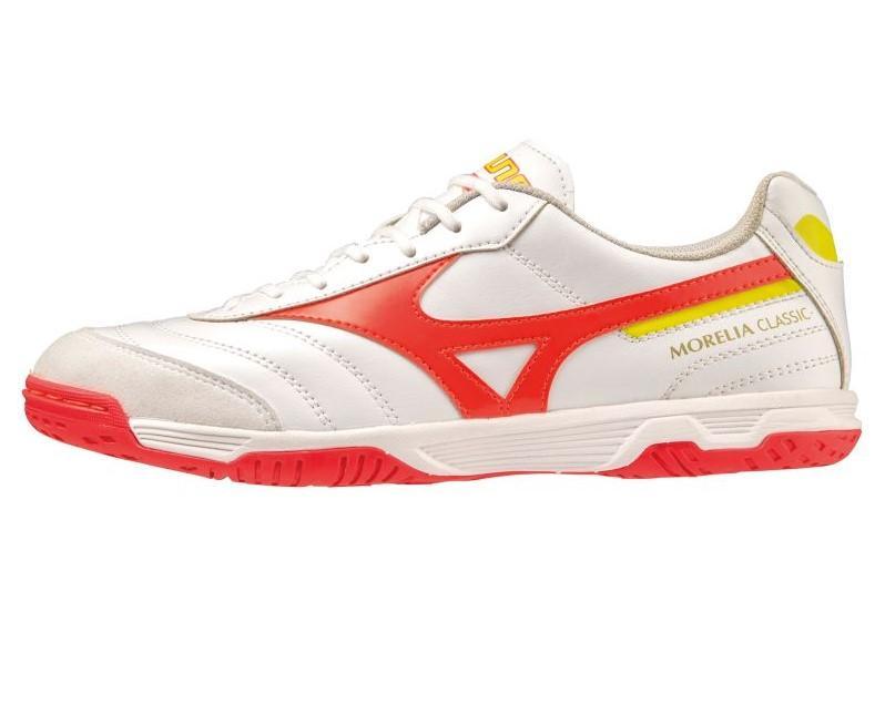 MIZUNO SCARPA CALCIO A 5 MORELIA SALA CLASSIC IN BIANCO ROSA CORALLO Q1GA2302-64