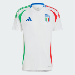 Maglia gara away nazionale italiana figc jsy 2024 bianca