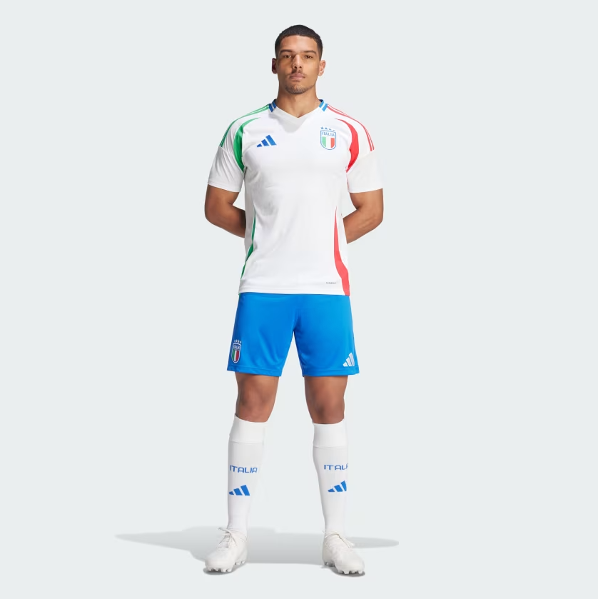 ADIDAS PANTALONCINO GARA AWAY FIGC  SHORT 2024 AZZURRO IQ0486