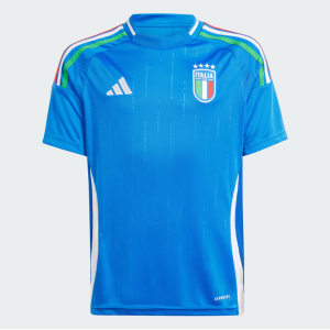 Maglia gara home nazionale italiana figc jsy 2024 junior azzurro