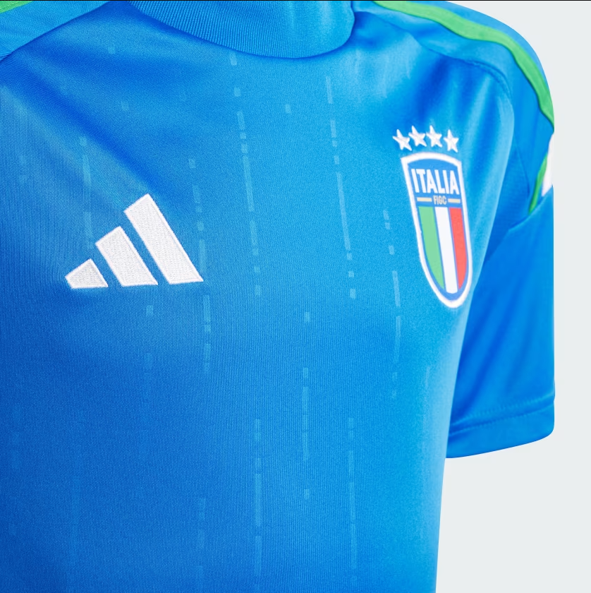 ADIDAS MAGLIA GARA HOME NAZIONALE ITALIANA FIGC JSY 2024 JUNIOR AZZURRO  IQ0496