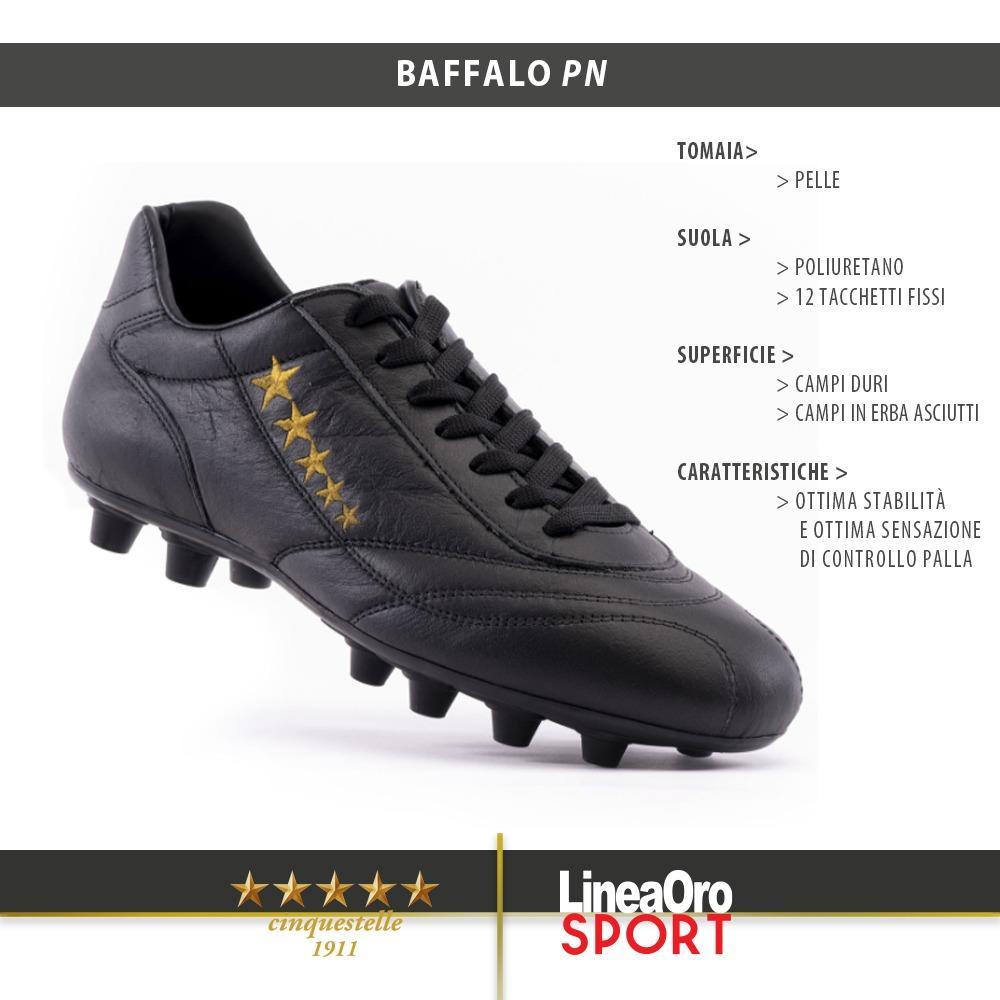 CINQUESTELLE SCARPA CALCIO BAFFALO NERO