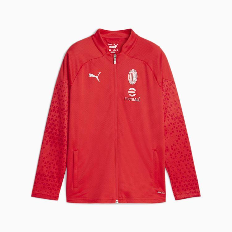 PUMA AC MILAN  TRAINING JACKET 23/24 BAMBINO ROSSO 772253-12