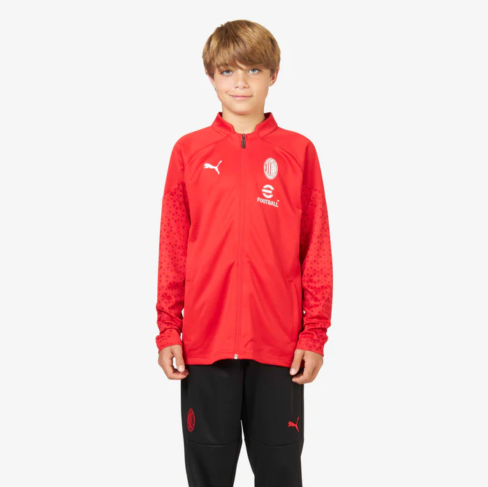 PUMA AC MILAN  TRAINING JACKET 23/24 BAMBINO ROSSO 772253-12