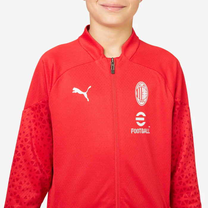 PUMA AC MILAN  TRAINING JACKET 23/24 BAMBINO ROSSO 772253-12