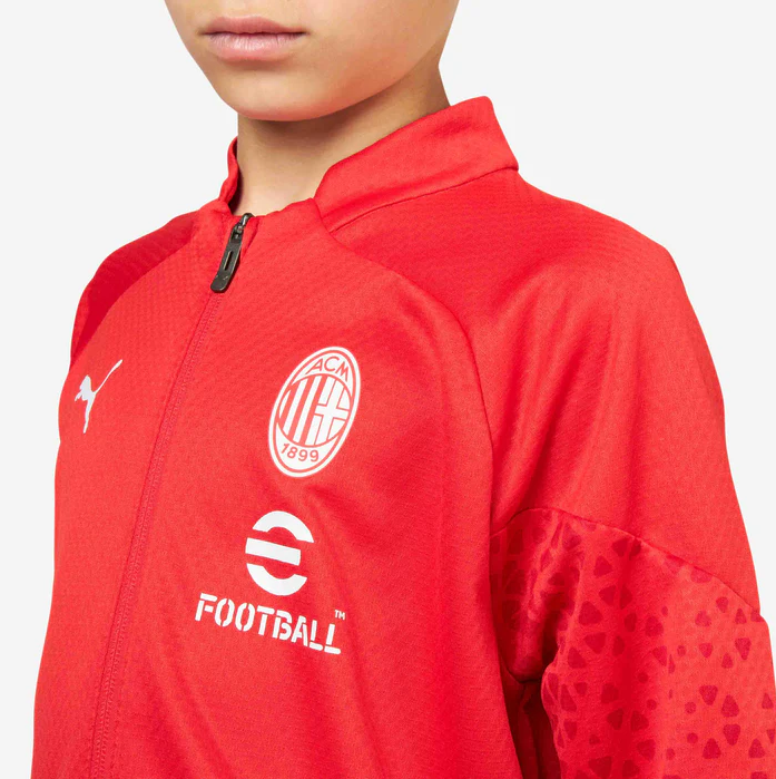 PUMA AC MILAN  TRAINING JACKET 23/24 BAMBINO ROSSO 772253-12