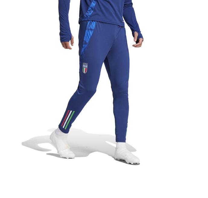 ADIDAS PANTALONE TUTA NAZIONALE ITALIANA FIGC TR PANT BLU IQ2163