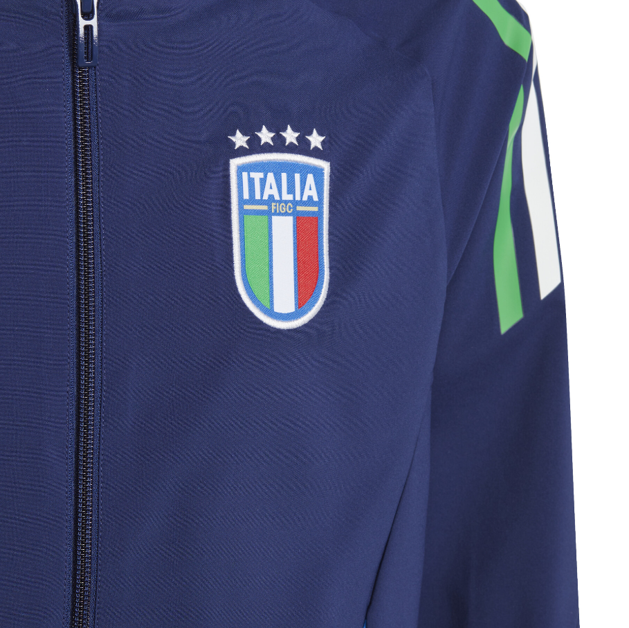 ADIDAS GIACCA TUTA NAZIONALE ITALIANA FIGC PRE JKT JUNIOR AZZURRO IQ2182