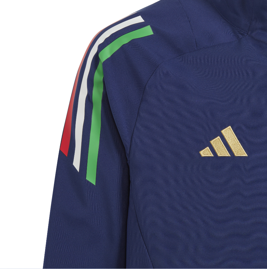 ADIDAS GIACCA TUTA NAZIONALE ITALIANA FIGC PRE JKT JUNIOR AZZURRO IQ2182