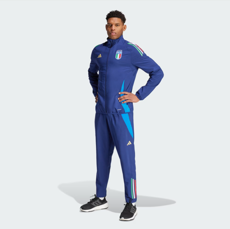 ADIDAS GIACCA TUTA NAZIONALE ITALIANA FIGC PRE JKT AZZURRO IQ2184