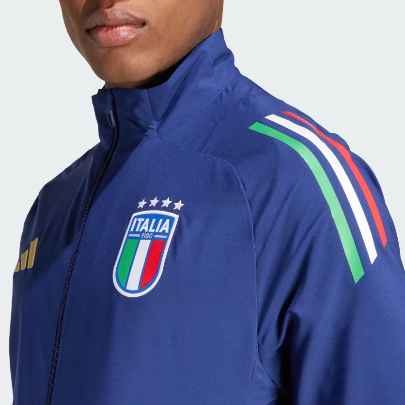 ADIDAS GIACCA TUTA NAZIONALE ITALIANA FIGC PRE JKT AZZURRO IQ2184