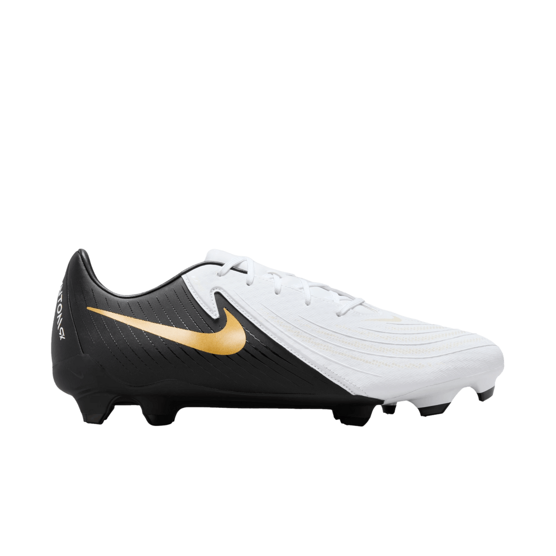 NIKE SCARPA PHANTOM GX II ACADEMY FG/MG UOMO BIANCO NERO FD6723-100