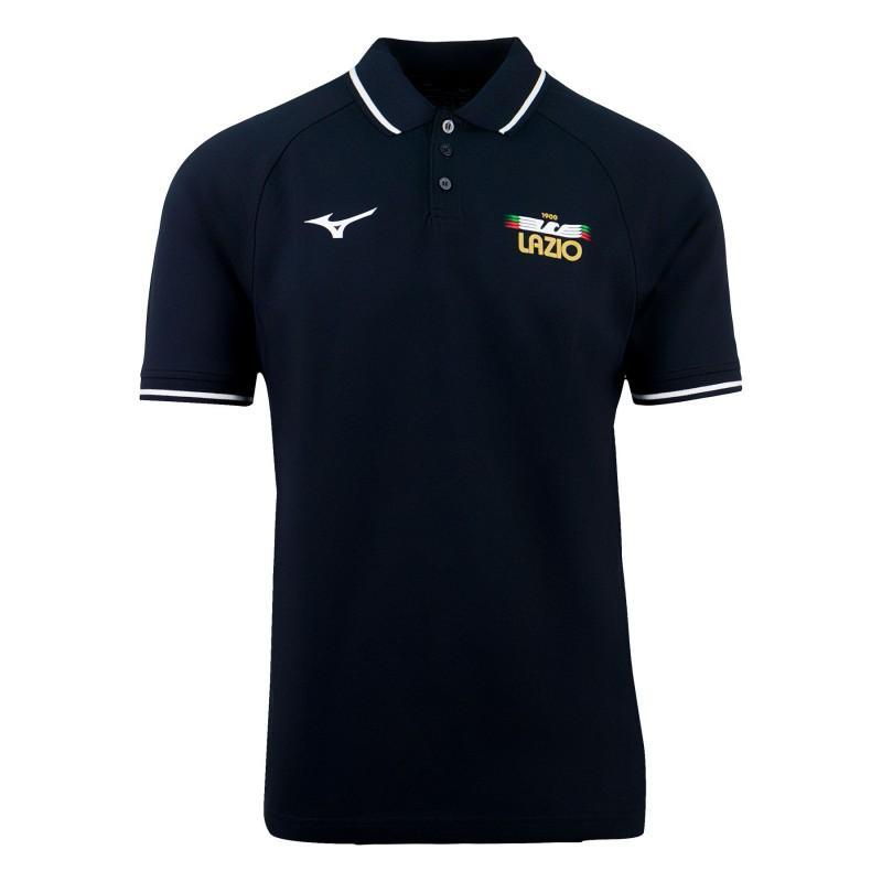 MIZUNO PIQUE POLO FANWEAR SS LAZIO 23/24 - BLACK P2GAAA77-09