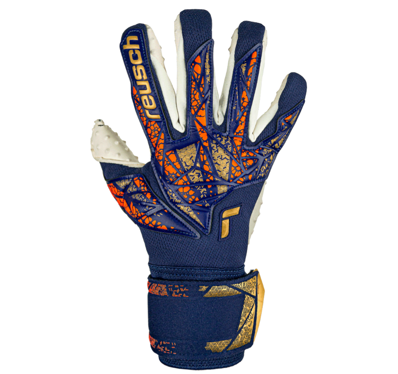 REUSCH GUANTI PORTIERE ATTRAKT SPEEDBUMP BLU ORO 5470039-4410