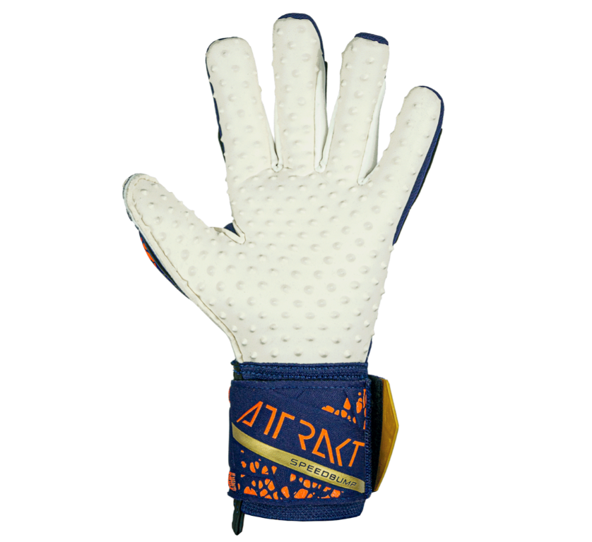 REUSCH GUANTI PORTIERE ATTRAKT SPEEDBUMP BLU ORO 5470039-4410