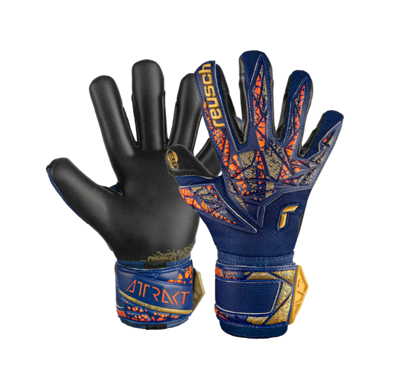 REUSCH GUANTI PORTIERE ATTRAKT GOLD X BLU ORO  5470945-4411