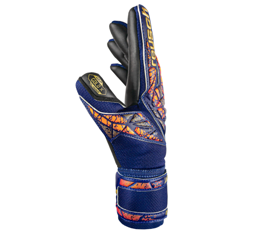 REUSCH GUANTI PORTIERE ATTRAKT GOLD X BLU ORO  5470945-4411