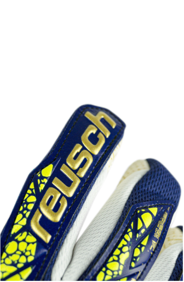 REUSCH GUANTI PORTIERE ATTRAKT GOLD X GLUEPRINT BLU ORO 5470974-4410