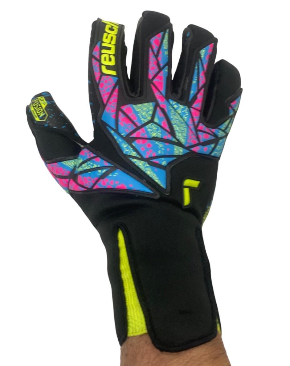 REUSCH GUANTI ATTRAKT FUSION STRAPLESS NERO MULTICOLOR 5470979-7052