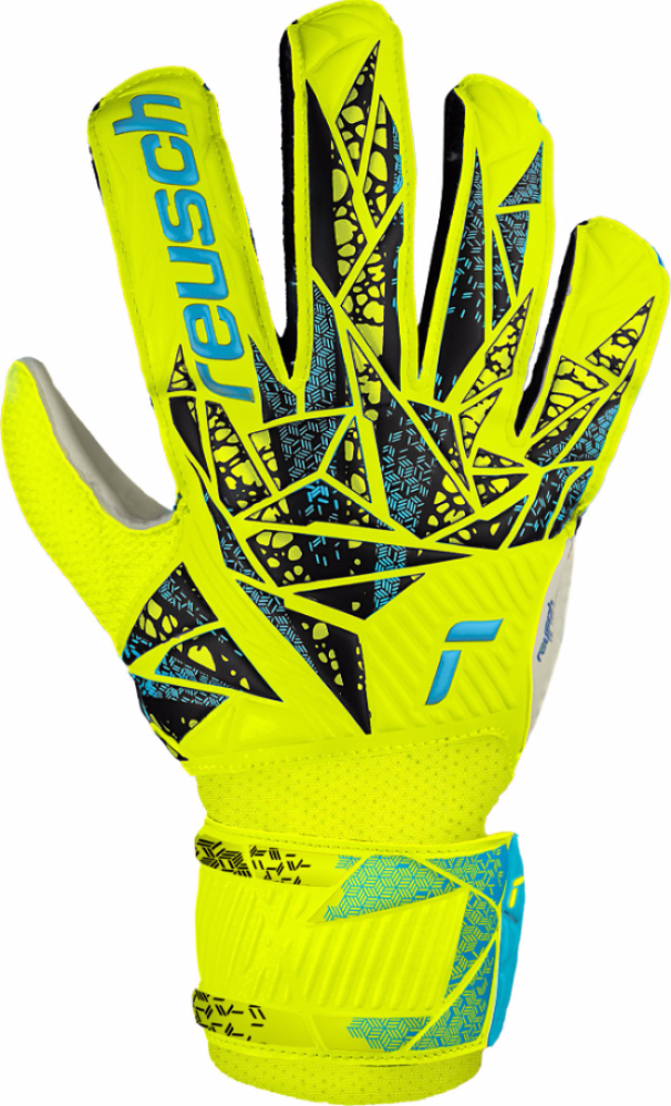 REUSCH GUANTI ATTRAKT SOLID JUNIOR GIALLO FLUO BLU 5472515-2111