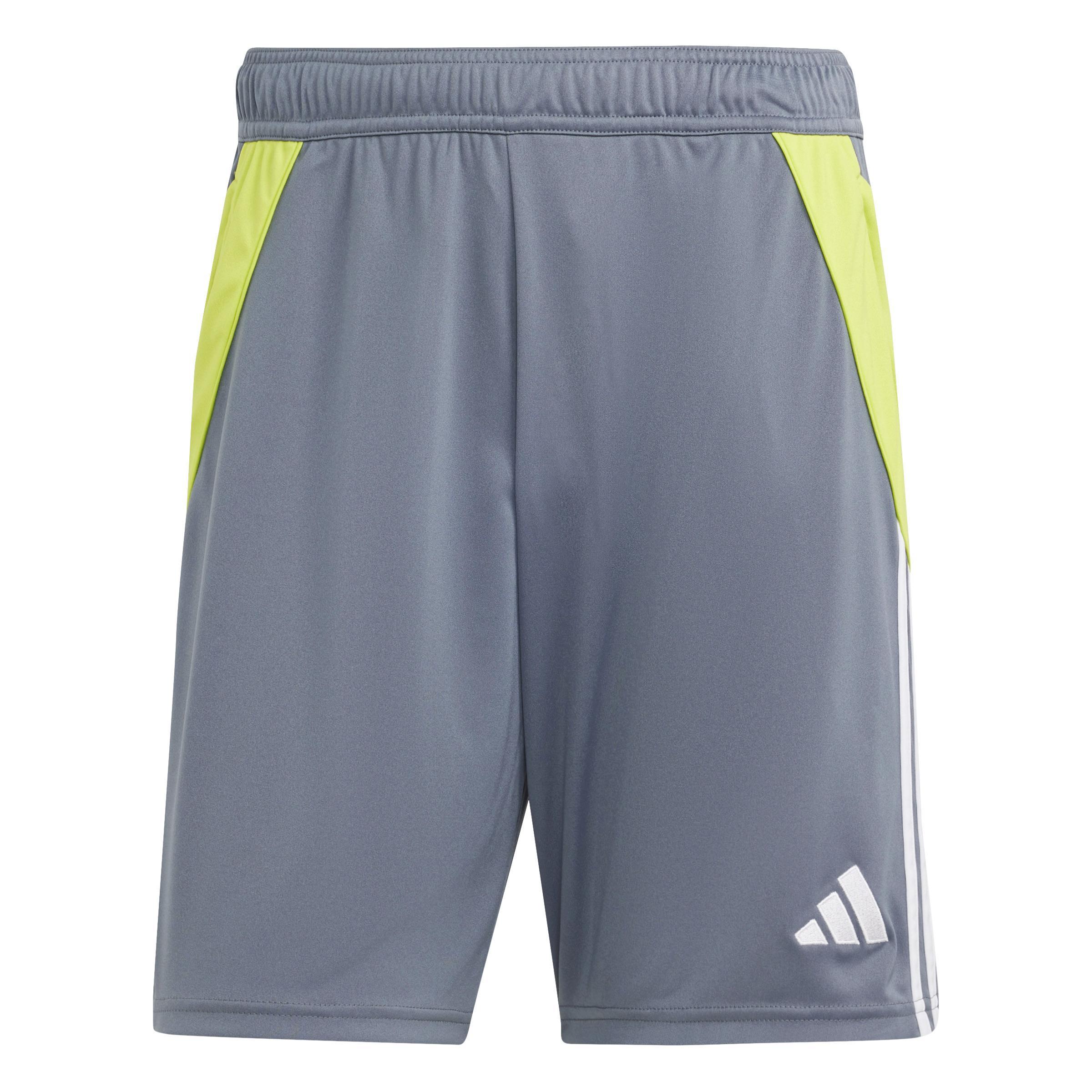 ADIDAS TIRO 24  PANTALONCINO CON TASCHE UOMO GRIGIO VERDE FLUO IV6940