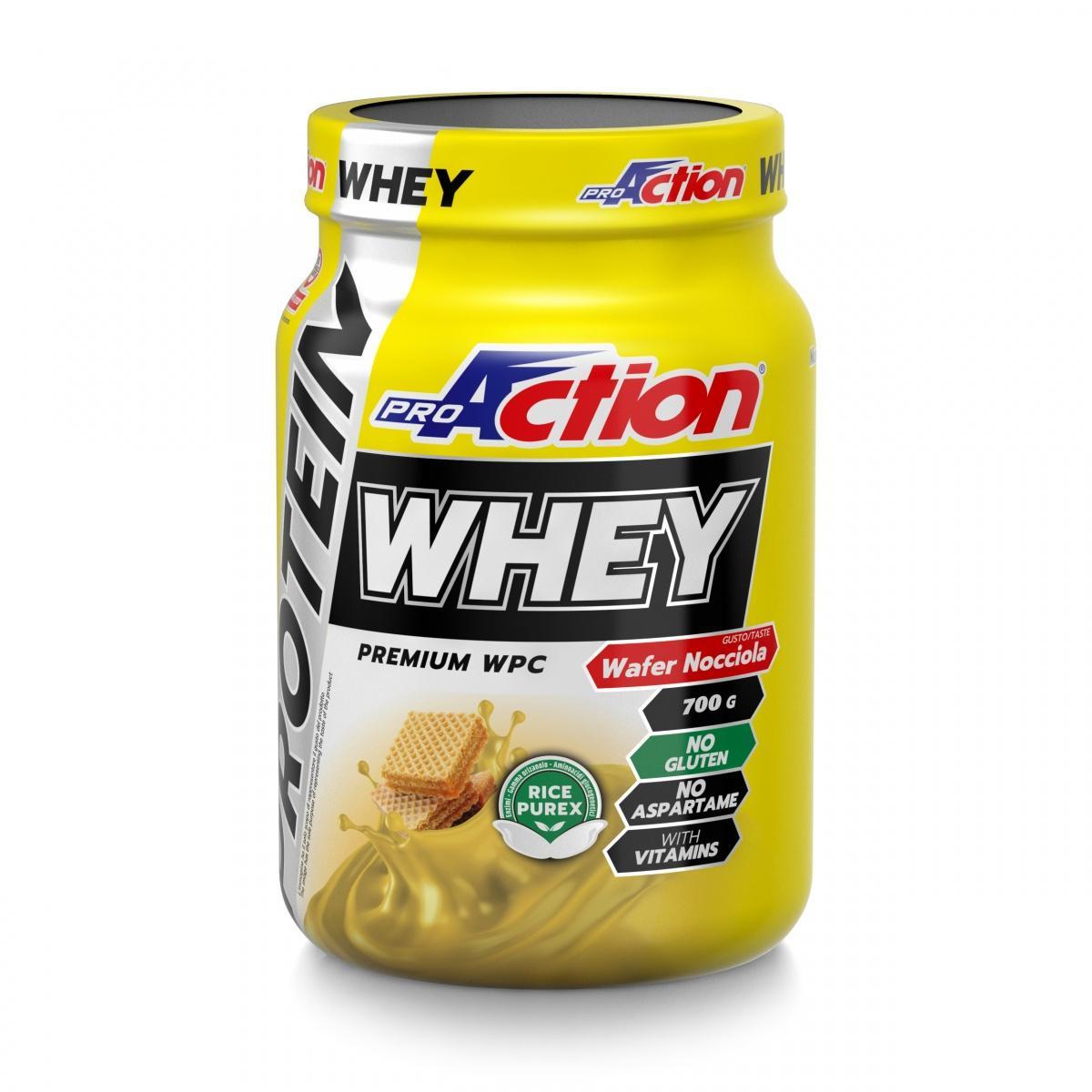 proaction proaction whey protein rich wafer nocciola 700 gr