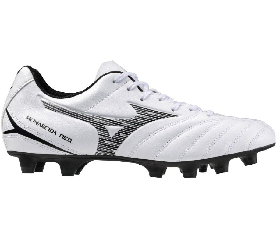 MIZUNO SCARPA CALCIO MONARCIDA NEO SELECT III MD BIANCO NERO   P1GA2425-09