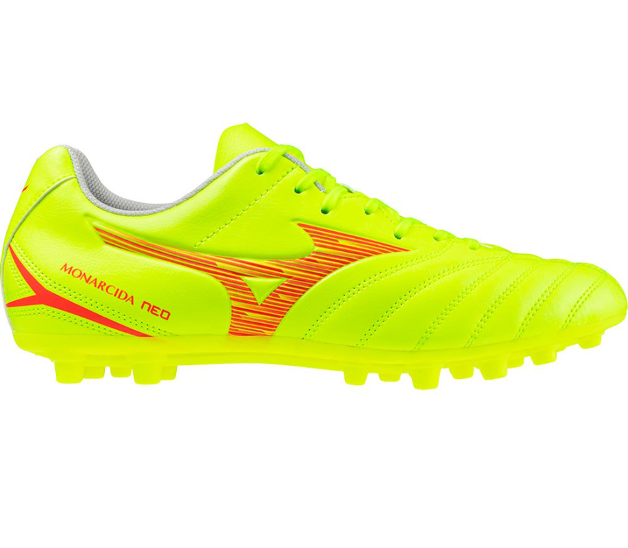 MIZUNO SCARPA CALCIO MONARCIDA NEO SELECT AG GIALLO FLUO' ROSSO  P1GA2426-45