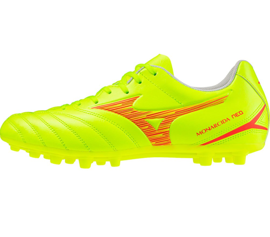 MIZUNO SCARPA CALCIO MONARCIDA NEO SELECT AG GIALLO FLUO' ROSSO  P1GA2426-45