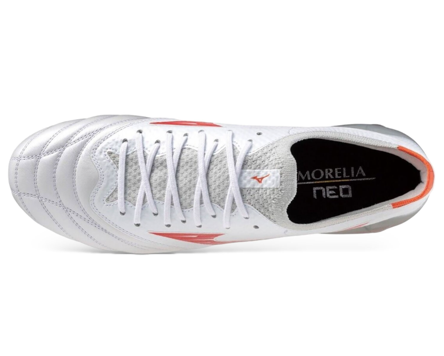 MIZUNO SCARPA MORELIA NEO BETA ELITE MD BIANCO ROSSO P1GA2442-60