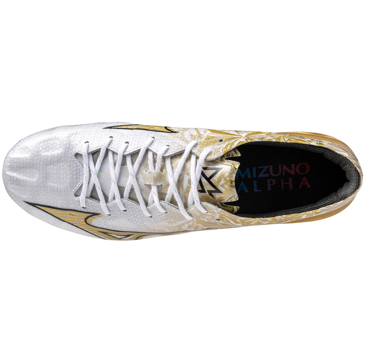 MIZUNO SCARPA CALCIO ALFA ELITE MD BIANCO ORO P1GA2462-50