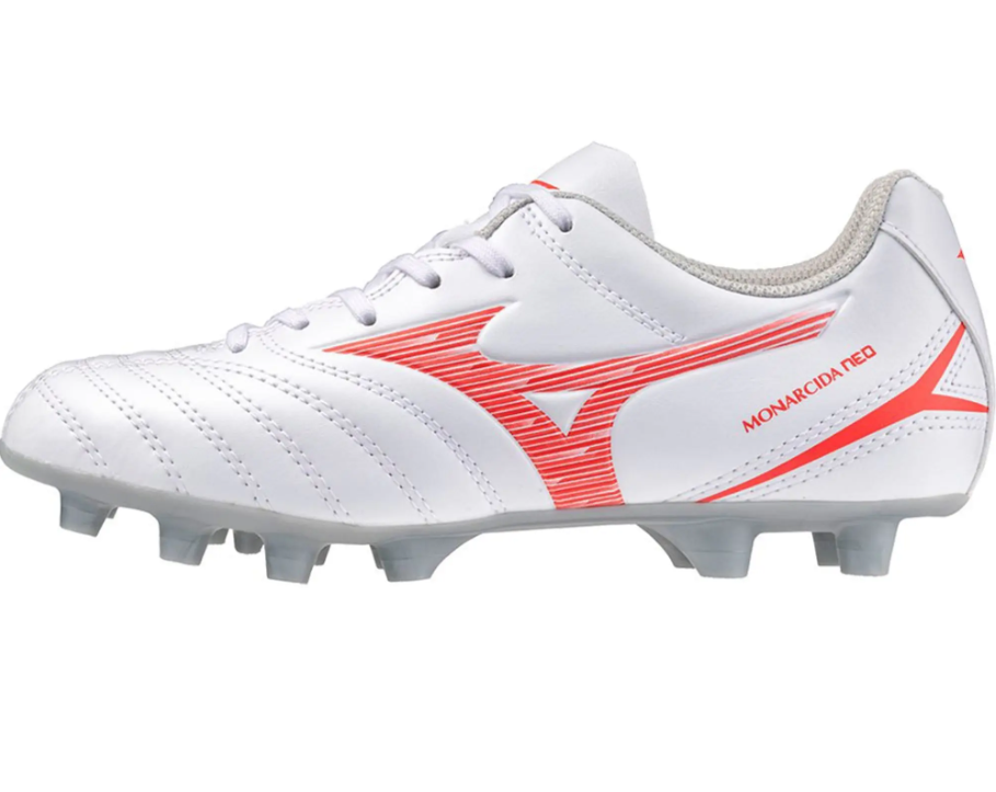 MIZUNO SCARPA CALCIO MONARCIDA NEO SELE MD JUNIOR BIANCO ROSSO  P1GB2425-60