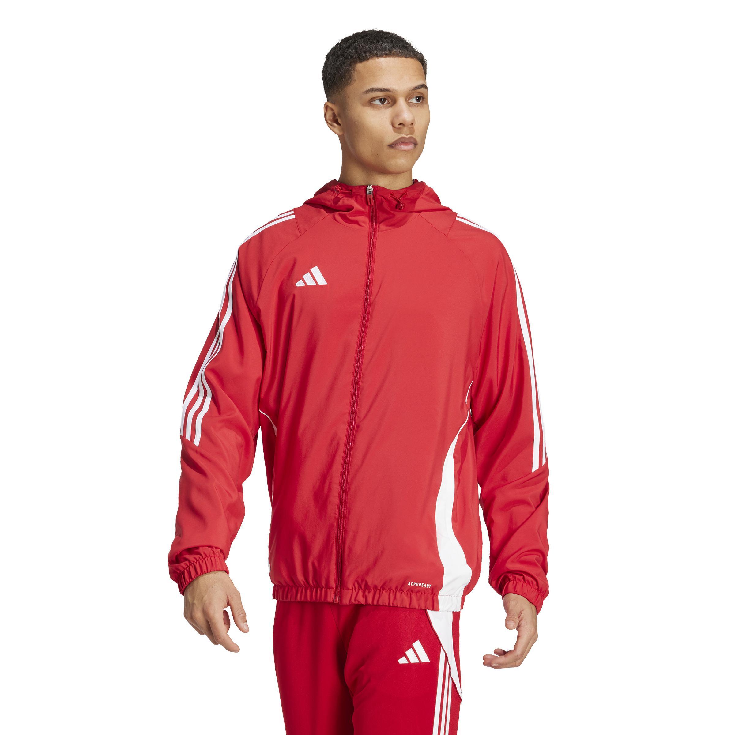 ADIDAS TIRO 24 GIACCA ANTIPIOGGIA ANTIVENTO UOMO ROSSO IM8809