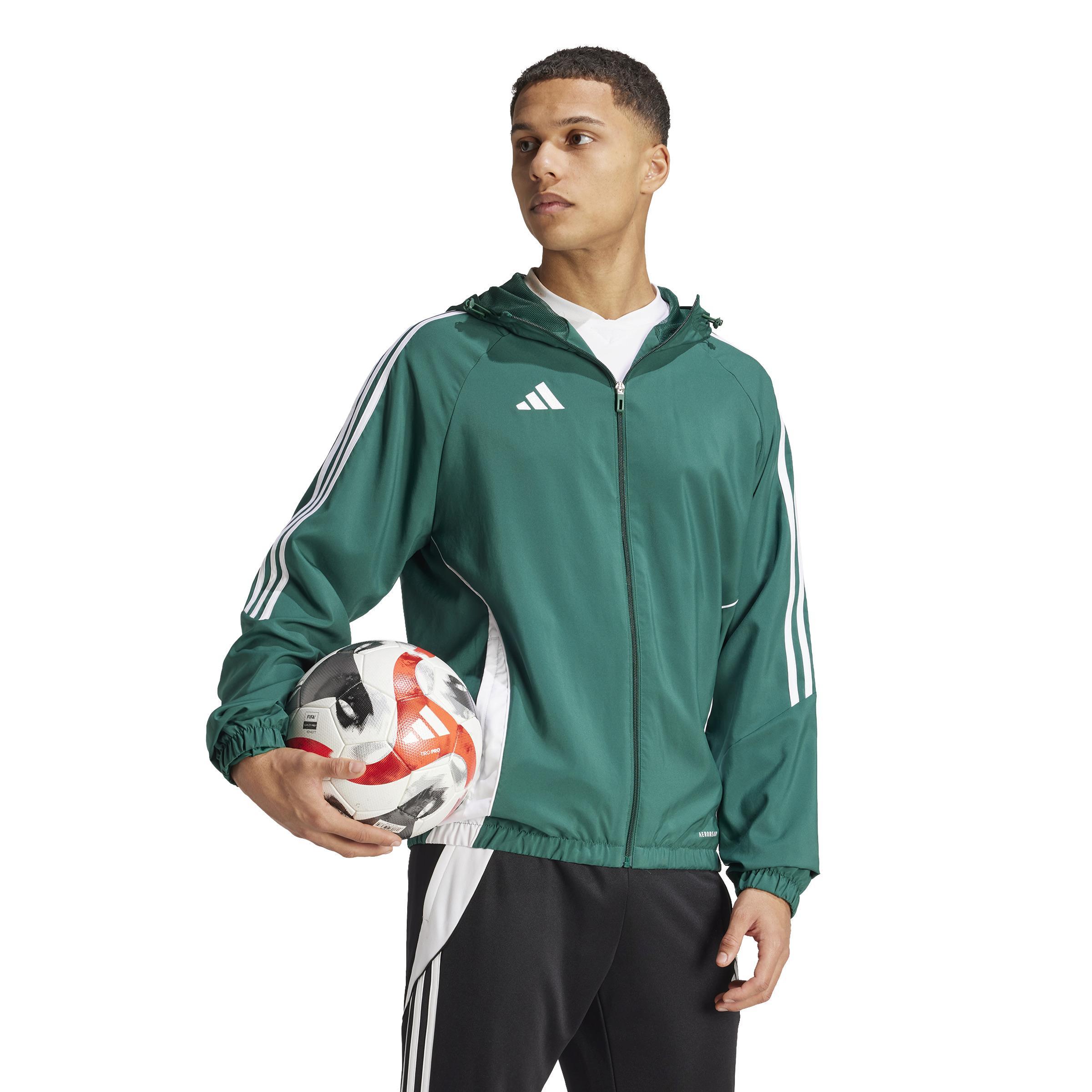 ADIDAS TIRO 24 GIACCA ANTIPIOGGIA ANTIVENTO UOMO VERDE IM8810