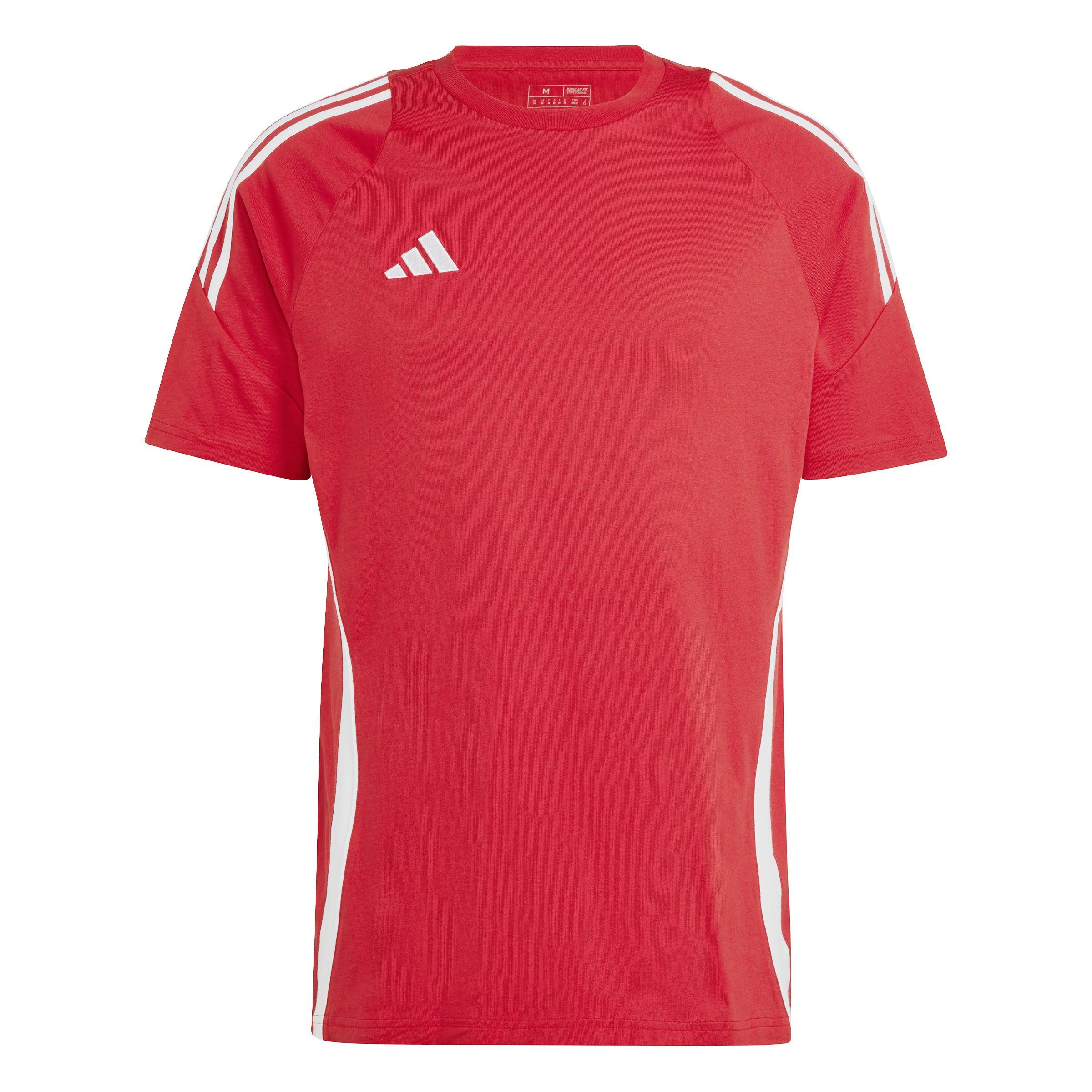 ADIDAS TIRO 24 T-SHIRT COTONE UOMO ROSSO IR9349