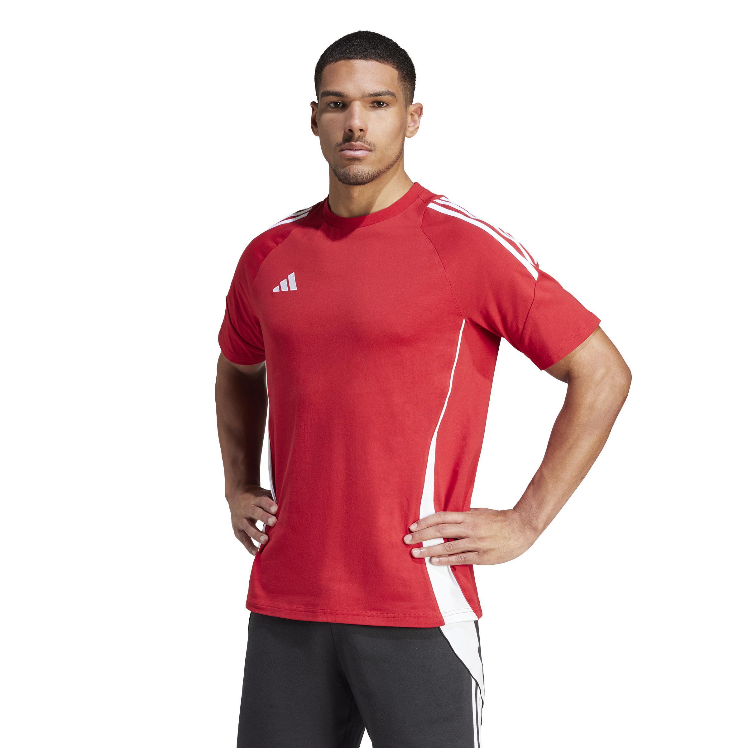 ADIDAS TIRO 24 T-SHIRT COTONE UOMO ROSSO IR9349