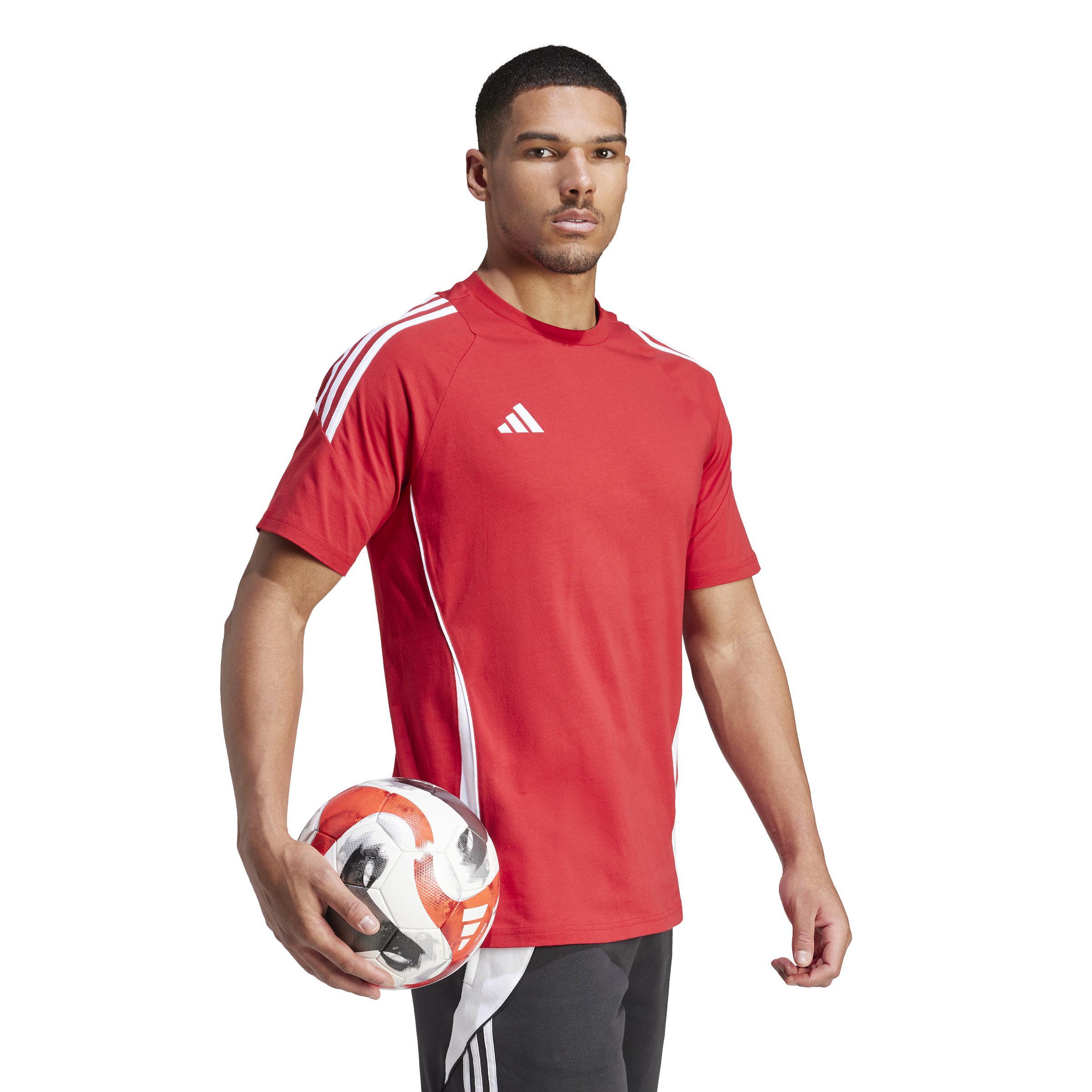 ADIDAS TIRO 24 T-SHIRT COTONE UOMO ROSSO IR9349