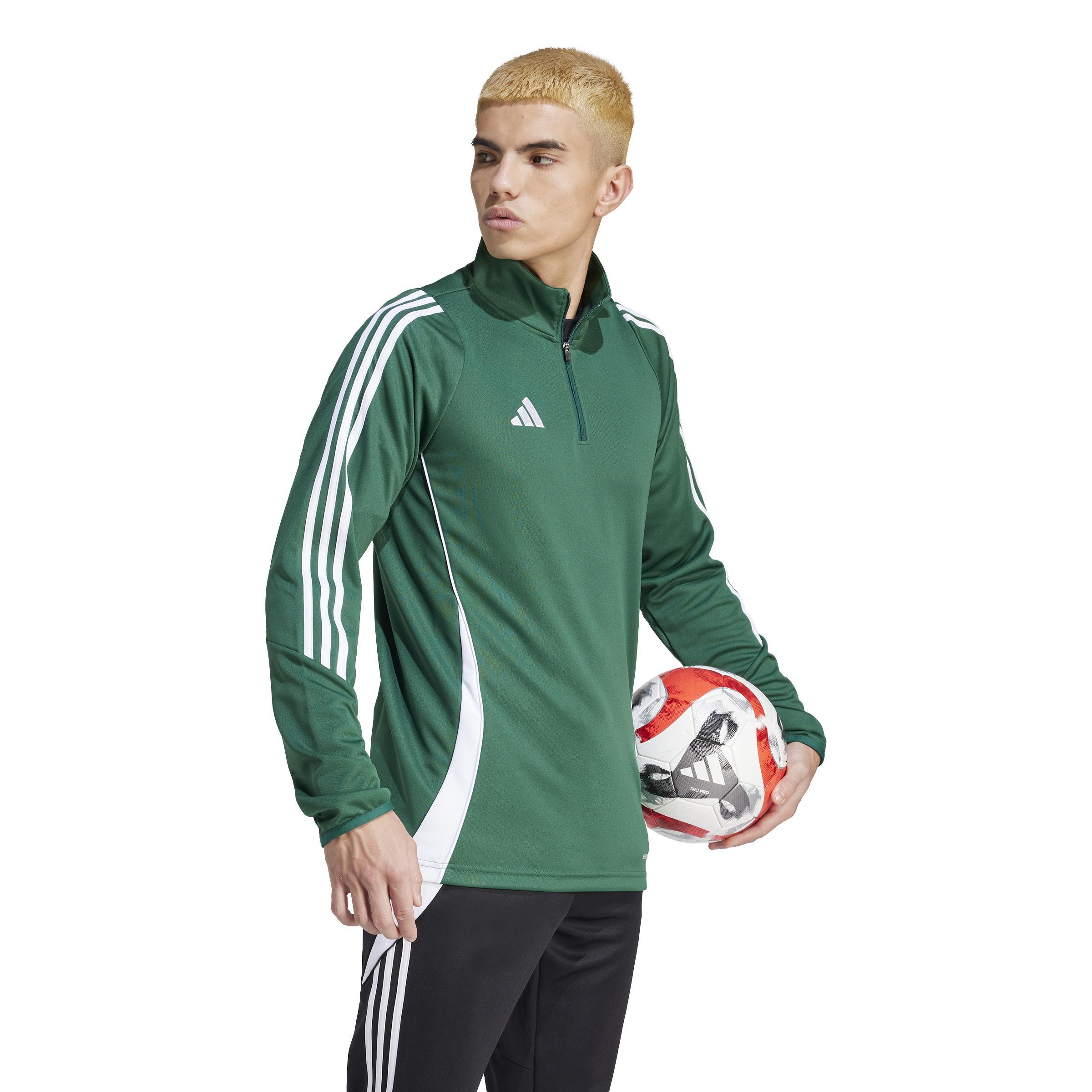 ADIDAS TIRO 24 FELPA ALLENAMENTO UOMO   VERDE IS1040