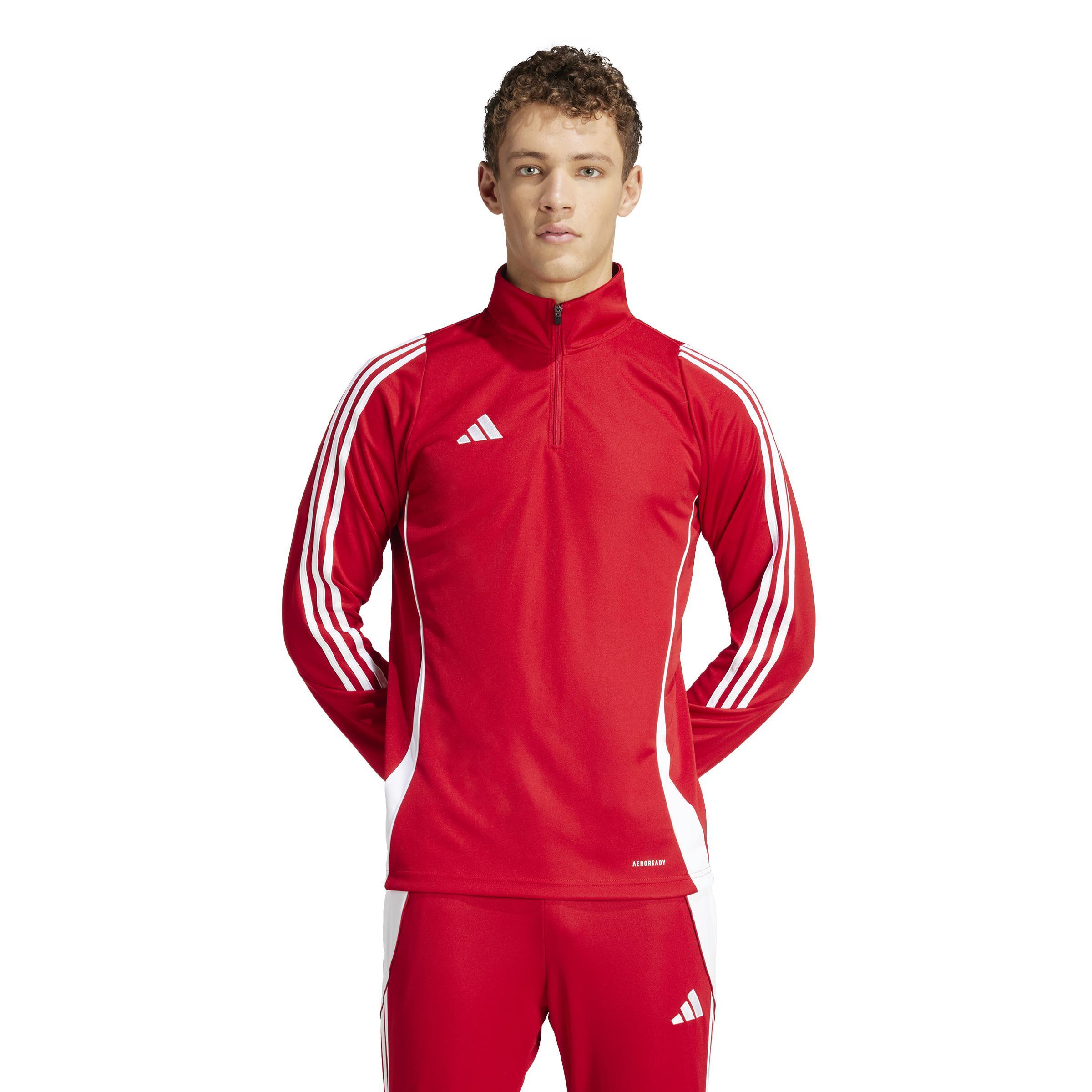 ADIDAS TIRO 24 FELPA ALLENAMENTO UOMO ROSSO IS1045