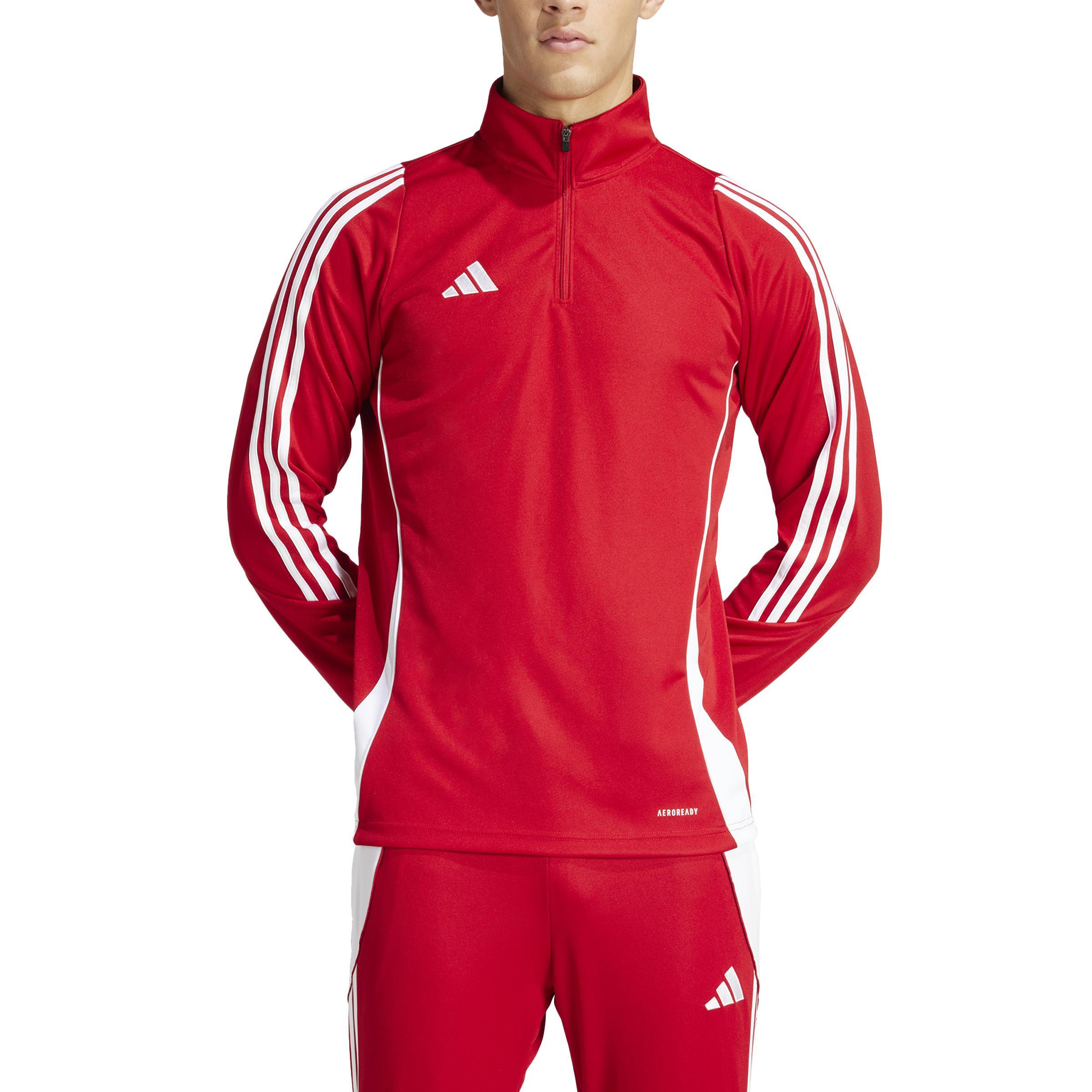 ADIDAS TIRO 24 FELPA ALLENAMENTO UOMO ROSSO IS1045